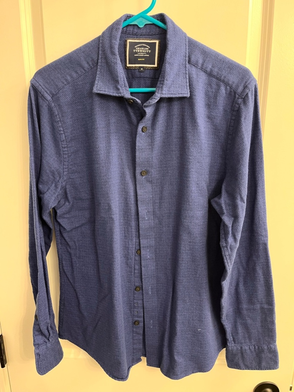 Charles Tyrwhitt Blue Flannel Dress Shirt